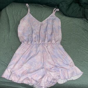 Pink Lily Romper